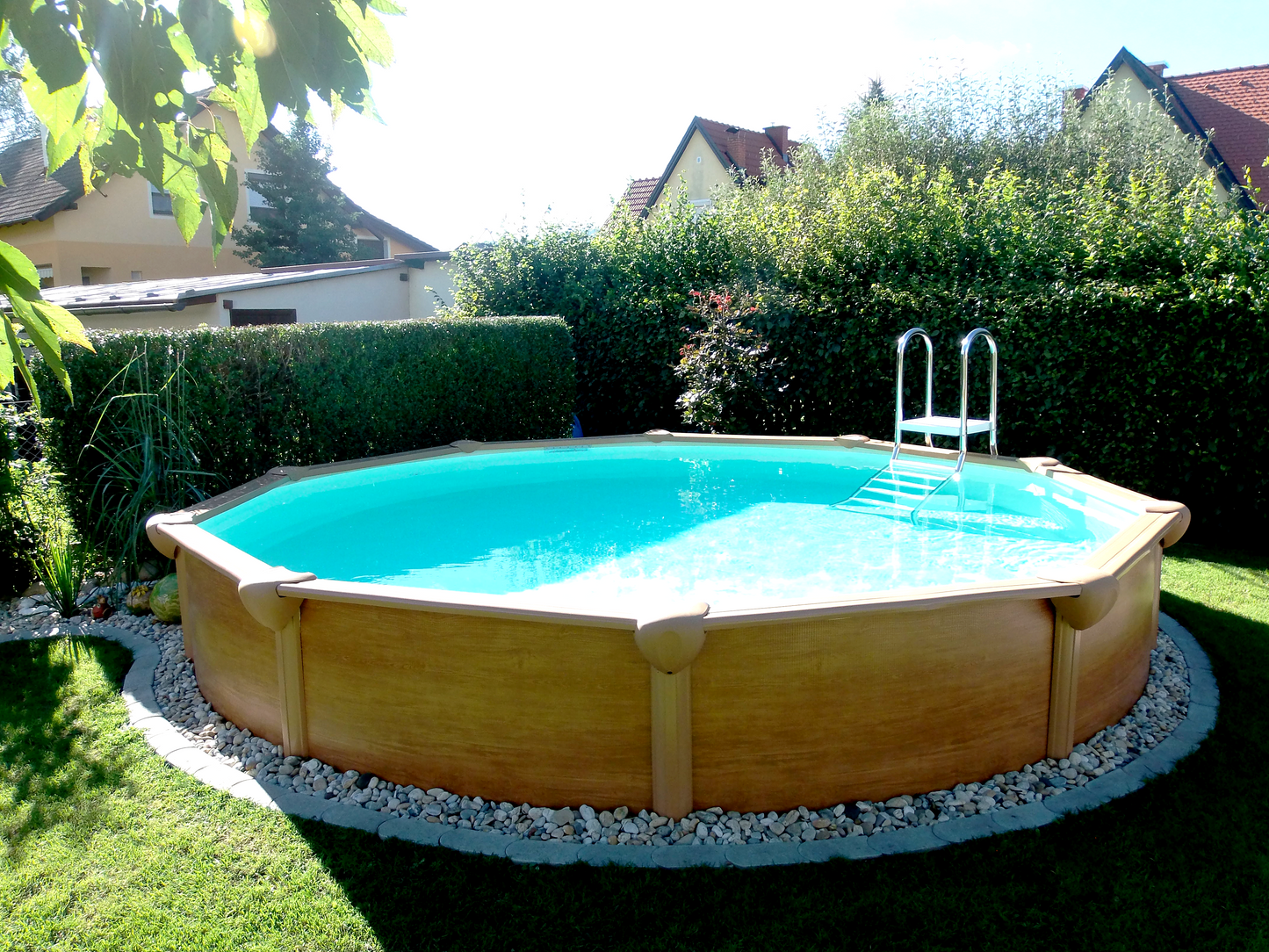 Stahlwandbecken Premium All Inclusive Rund