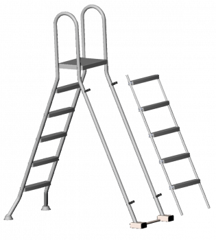 Sicherheitsleiter Edelstahl