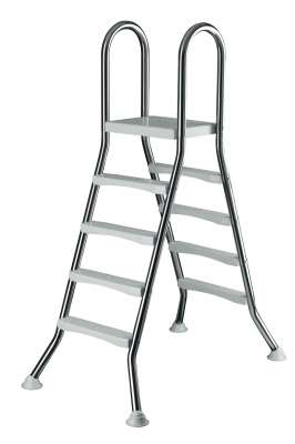 Edelstahlleiter 4+4