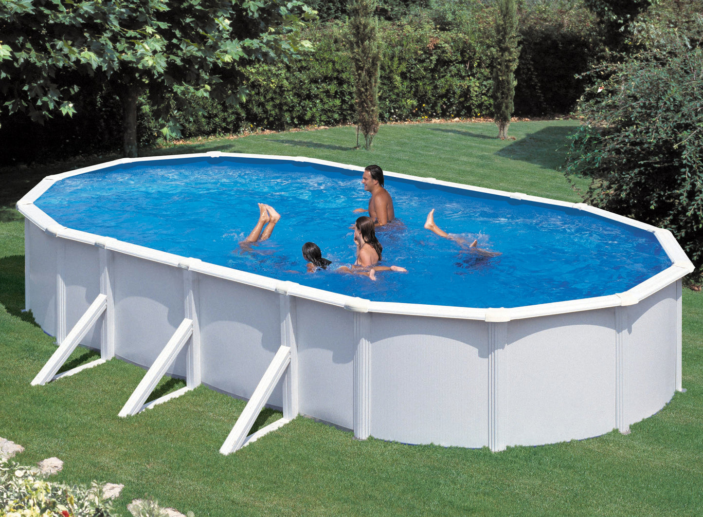 Stahlwandbecken Steely de luxe oval