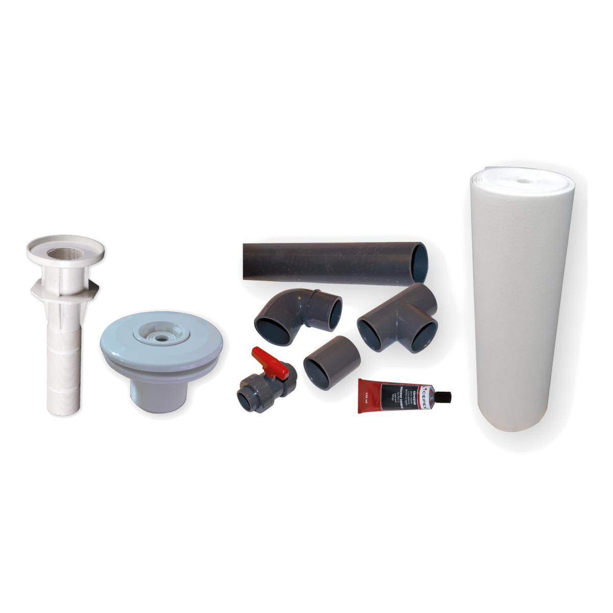 AS Styroporpool Premium Silent m. Ecktreppe/Sitzbank