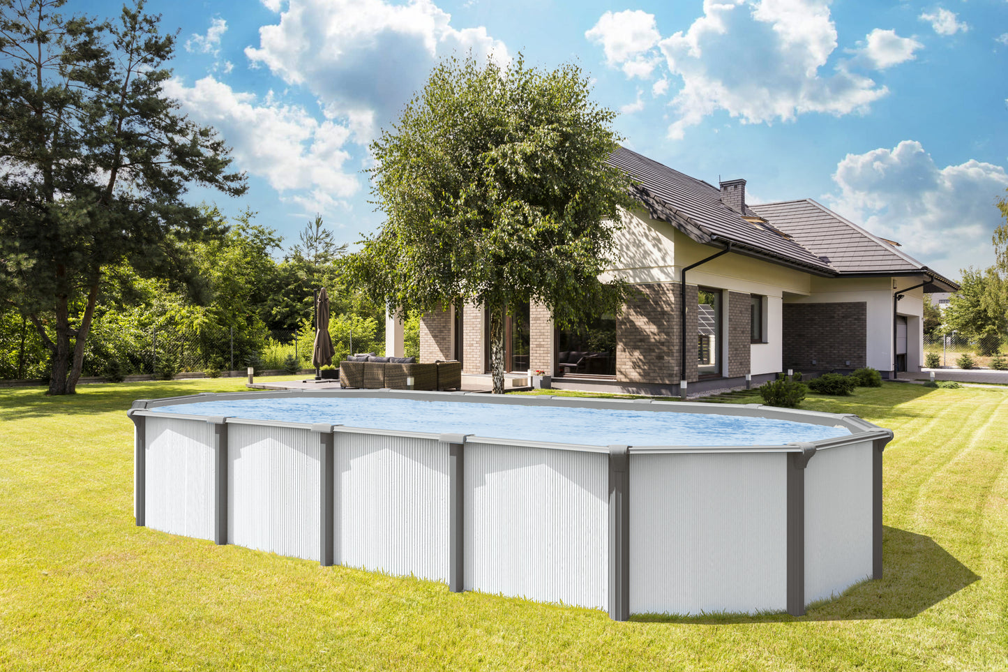 Stahlwandbecken Premium All Inclusive Oval